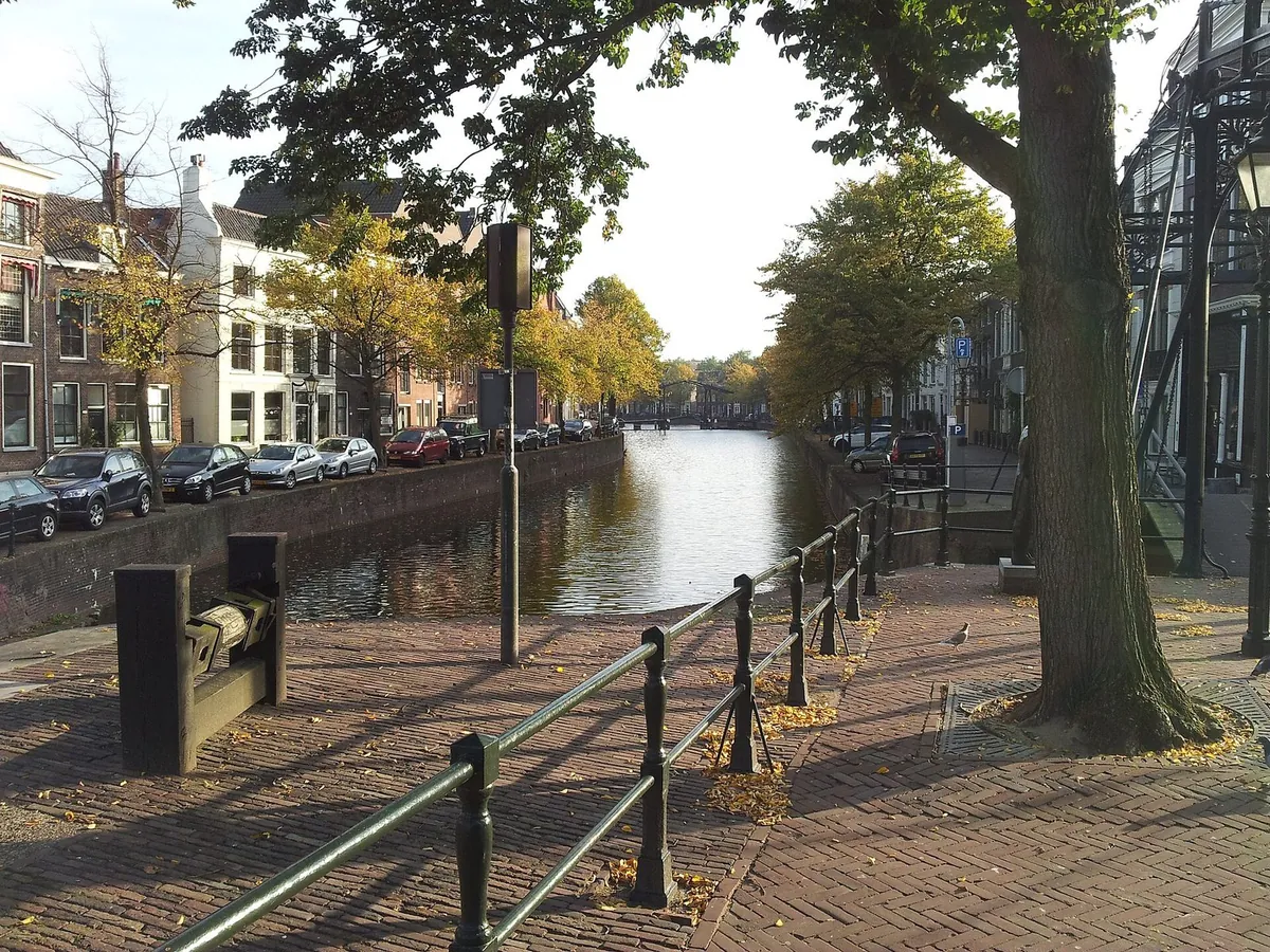 De Lange Haven in het centrum van Schiedam